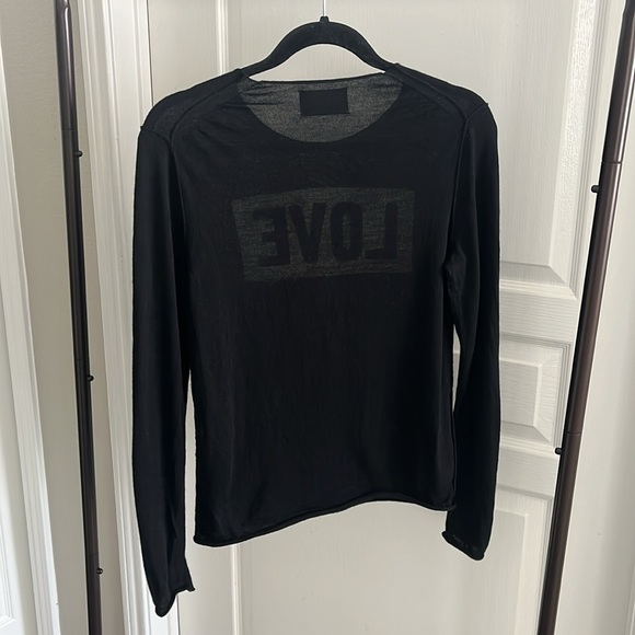 Zadig & Voltaire Gwendal Love Sweater in Black (100% Merino wool) - Picture 6 of 6